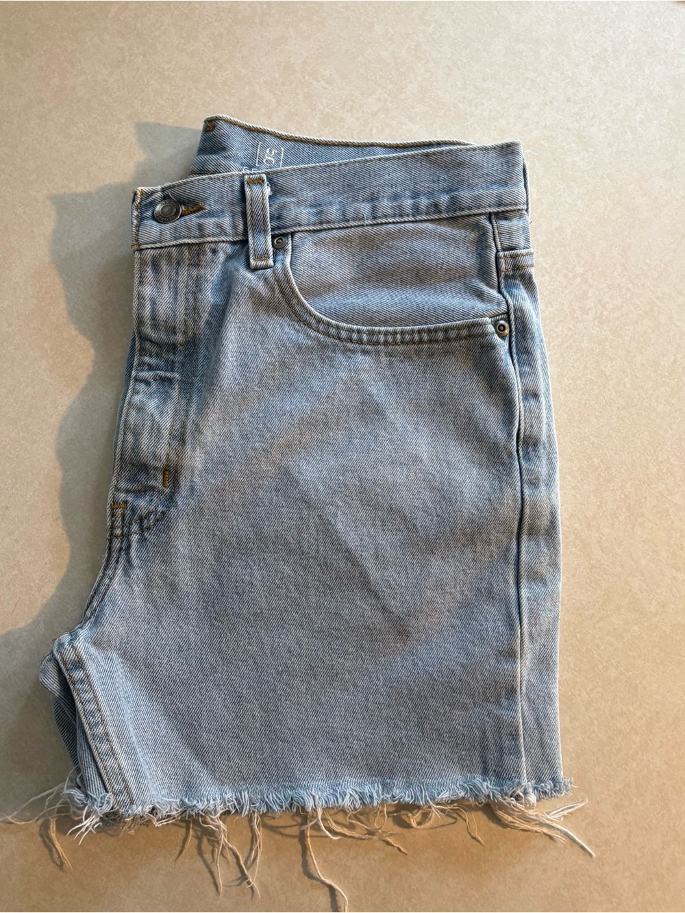 Light Blue 6” Denim Jean Shorts